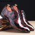 Luxury Floral Pattern Men's Oxford Dress Shoes - Formal Wedding Fashion